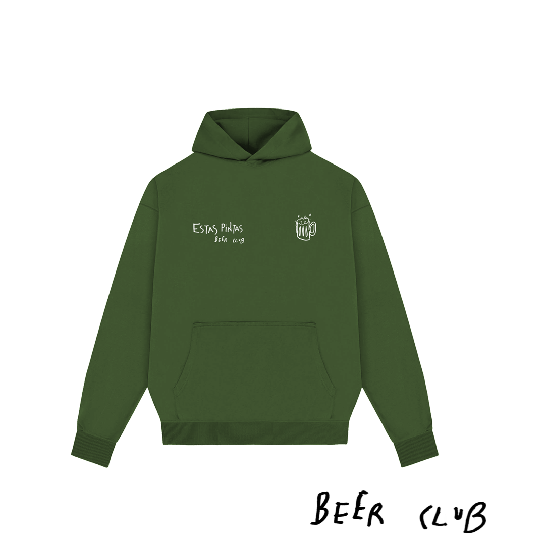 Sudadera Beer Club Verde botella