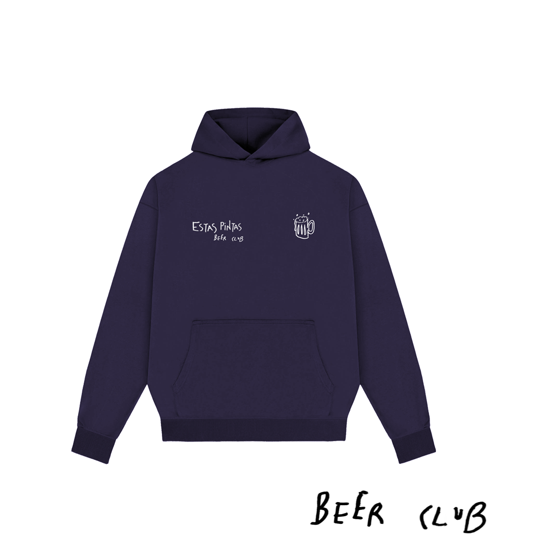 Sudadera Beer Club Azul Marino