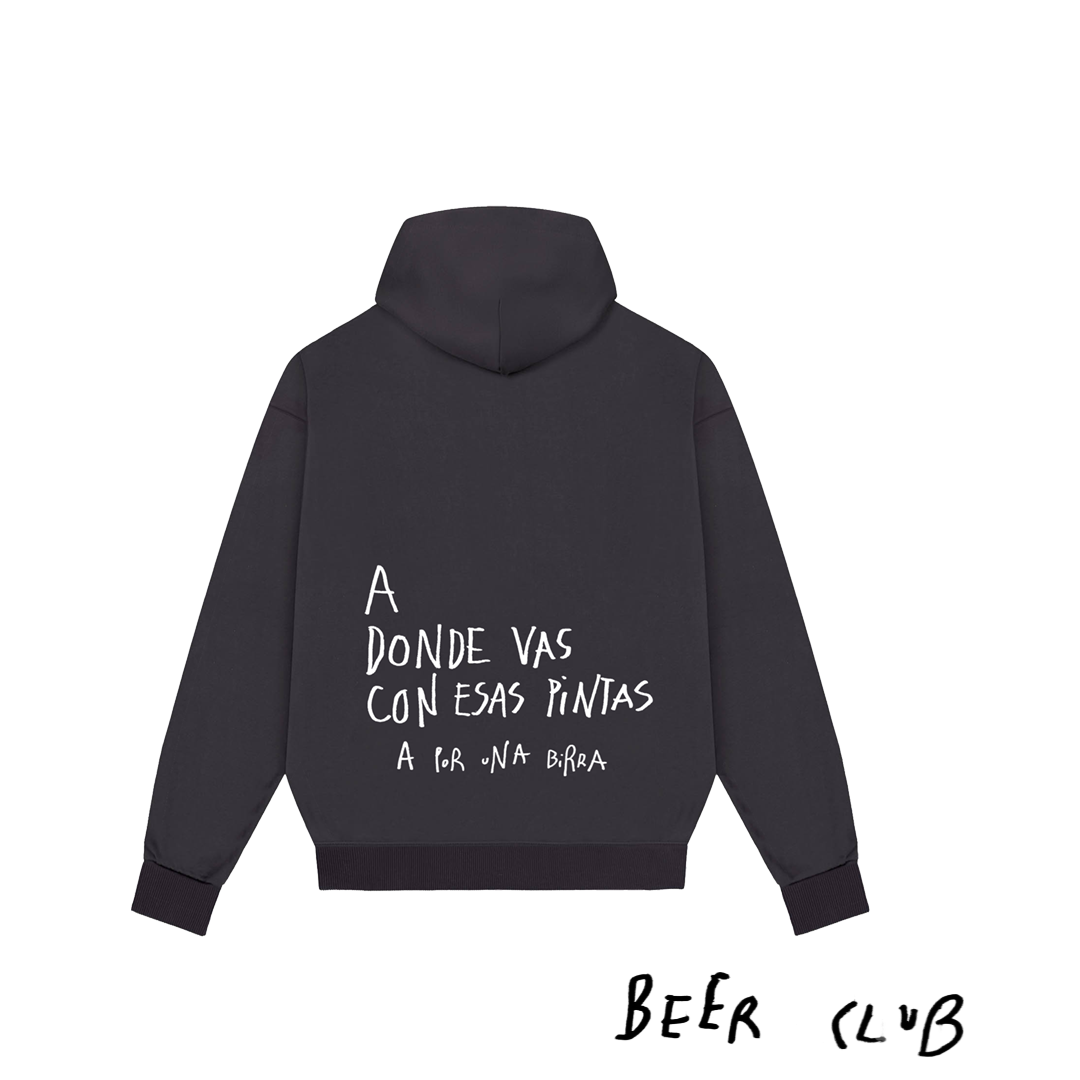 Sudadera Beer Club Negra