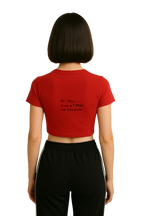 Camiseta crop The Face