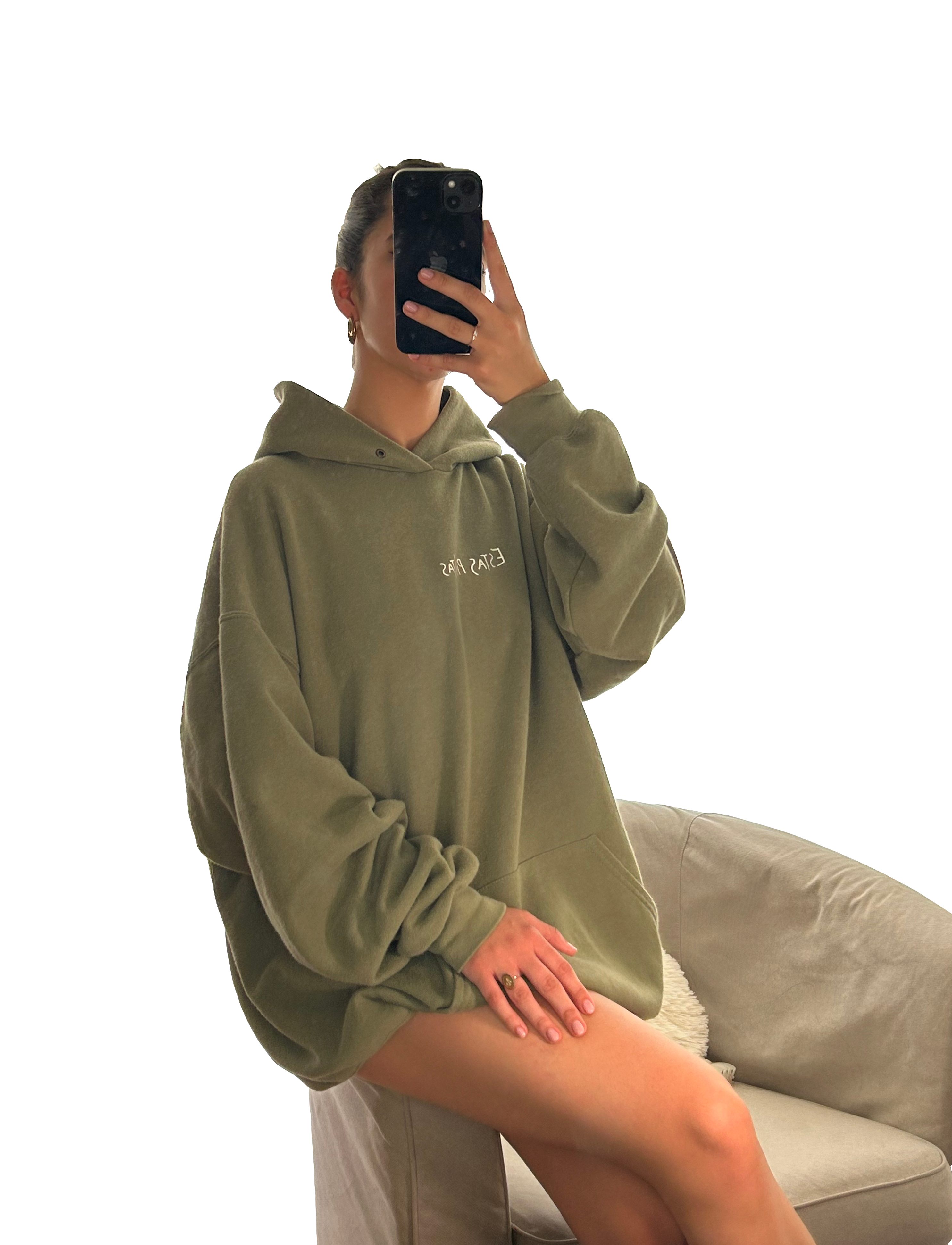 Sudadera oliva